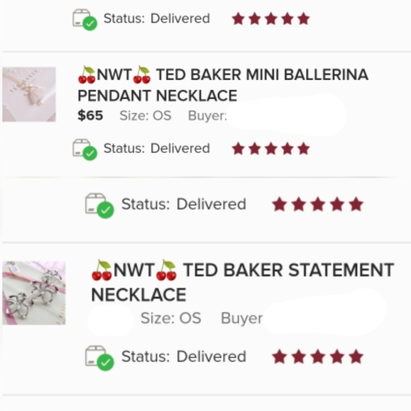 💥LAST 1💥NWT TED BAKER MINI BALLERINA NECKLACE - Picture 5 of 5